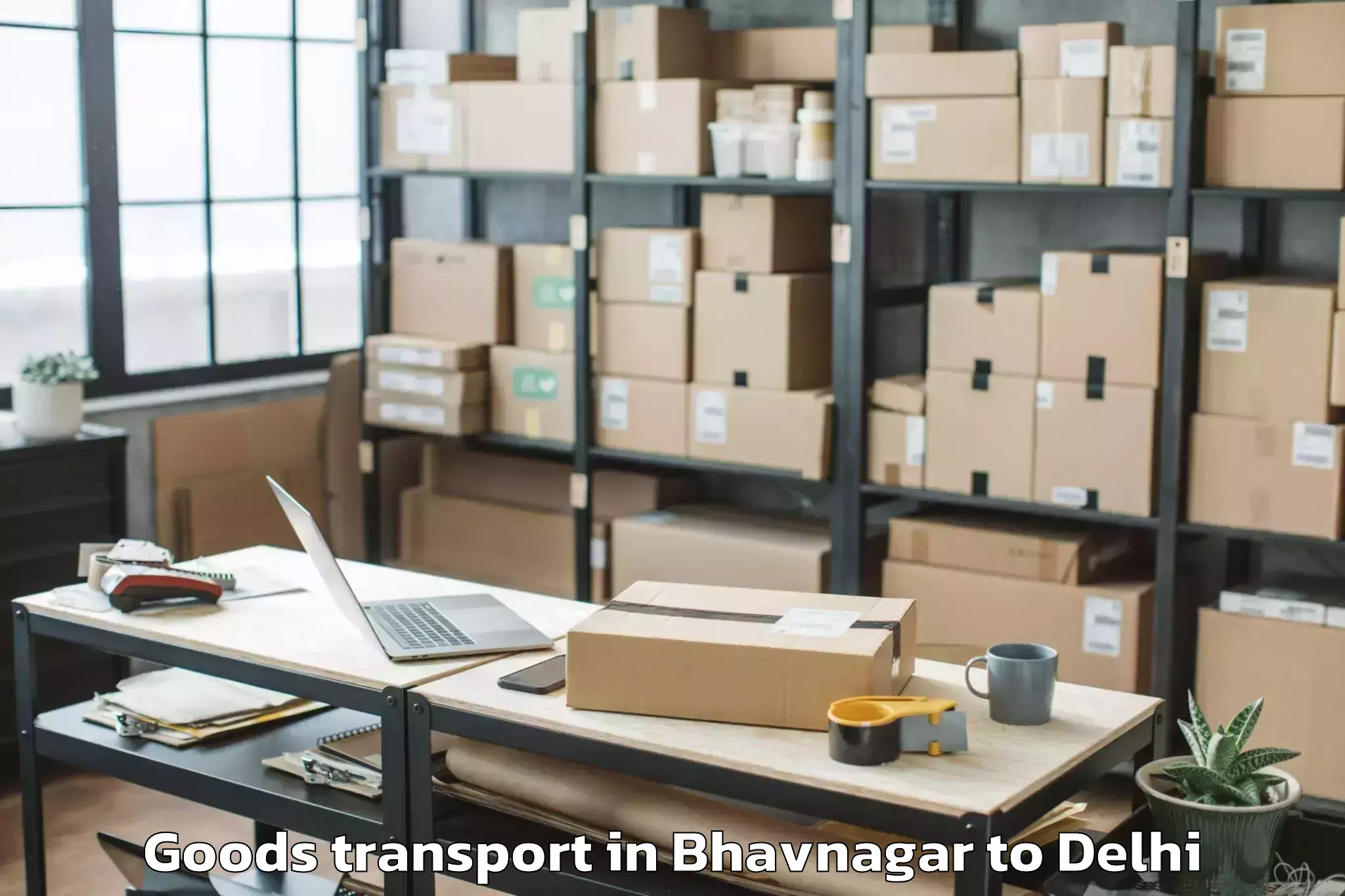 Book Your Bhavnagar to Jamia Millia Islamia New Delhi Goods Transport Today